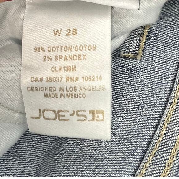 Joes Icon Ankle Sigourney Jeans Womens 28 Blue Dip Dye Skinny Stretch Boho Chic - Picture 15 of 16